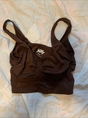 YITTY Chocolate Brown Seamless Support Bralette
